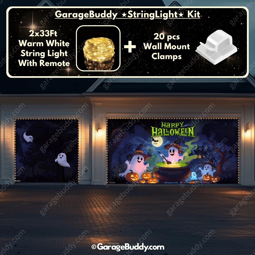 Cute Ghosts | Halloween Garage Door Cover