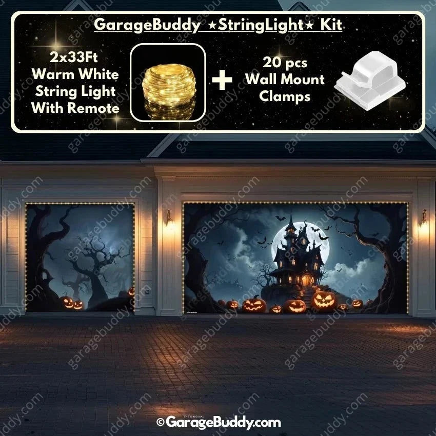 Haunted House | Halloween Garage Door Cover
