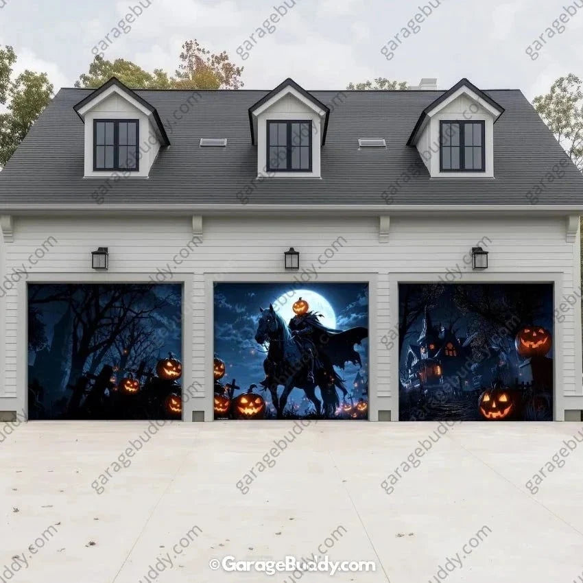 Headless Horseman | Halloween Garage Door Cover