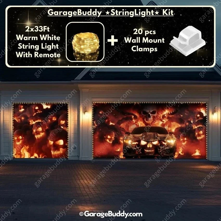 Hell Ride | Halloween Garage Door Cover