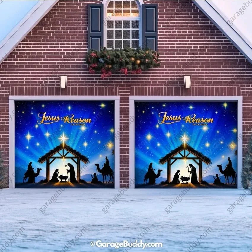 Jesus is the Reason | Christmas Garage Door Cover