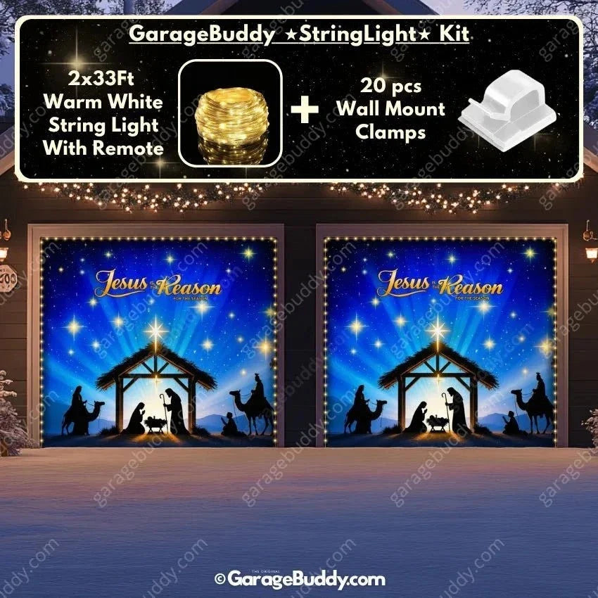 Jesus is the Reason (Glow) | Christmas Garage Door Cover