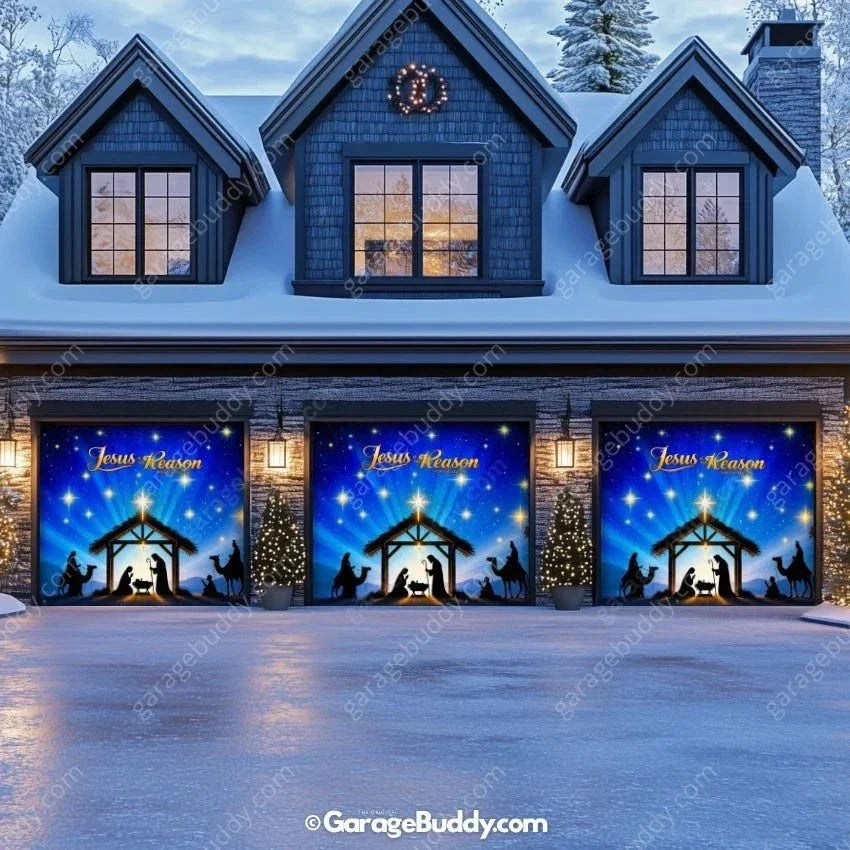 Jesus is the Reason (Glow) | Christmas Garage Door Cover