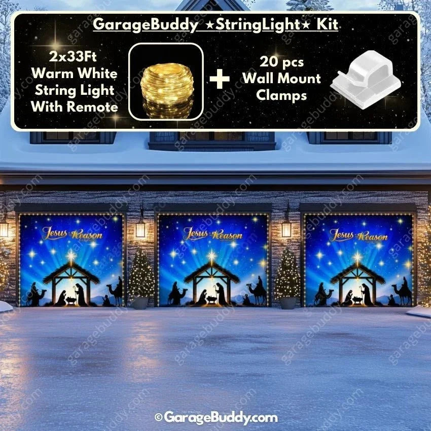 Jesus is the Reason (Glow) | Christmas Garage Door Cover