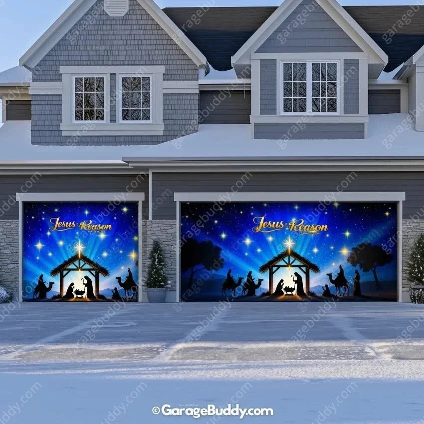 Jesus is the Reason (Glow) | Christmas Garage Door Cover