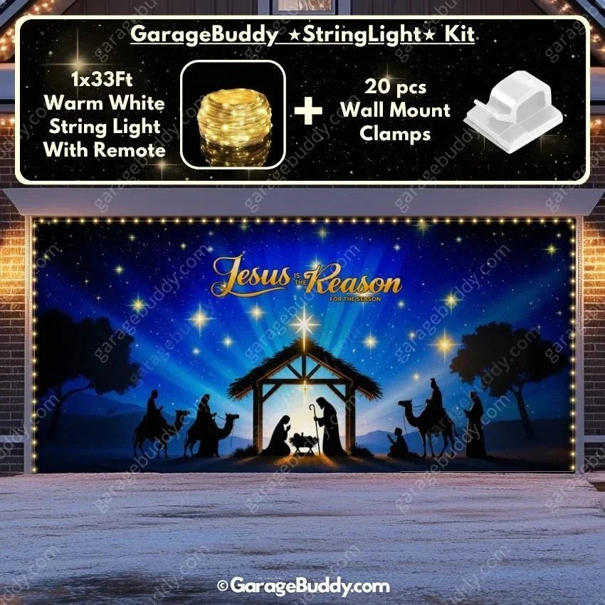 Jesus is the Reason | Christmas Garage Door Cover