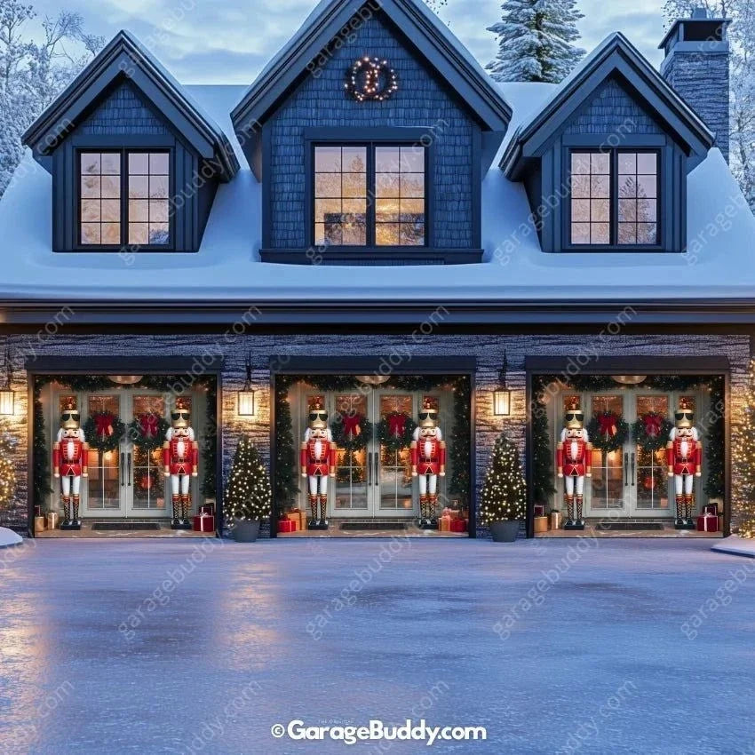NutCracker Guards | Christmas Garage Door Cover