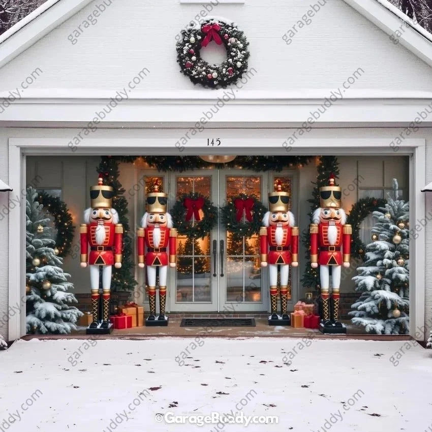 NutCracker Guards | Christmas Garage Door Cover