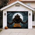 Werewolf Scene | Halloween Garage Door Cover