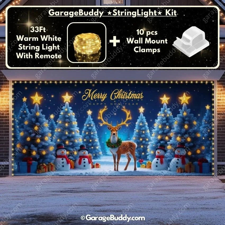 Winter Wonderland (Glow) | Christmas Garage Door Cover