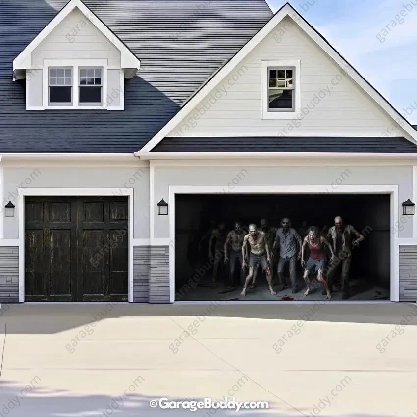 Zombie Invasion | Halloween Garage Door Cover