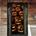 Scary Pumpkins | Halloween Front Door Cover