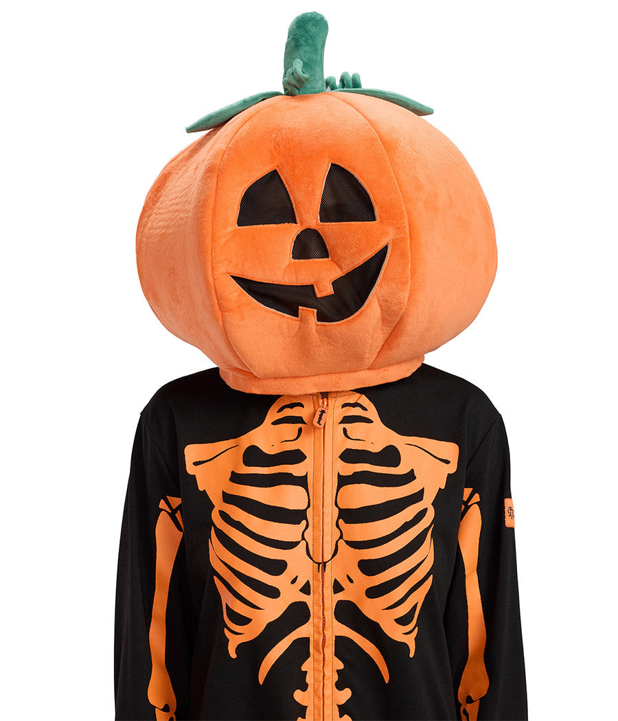 Women's Pumpkin Head Skeleton Costume
