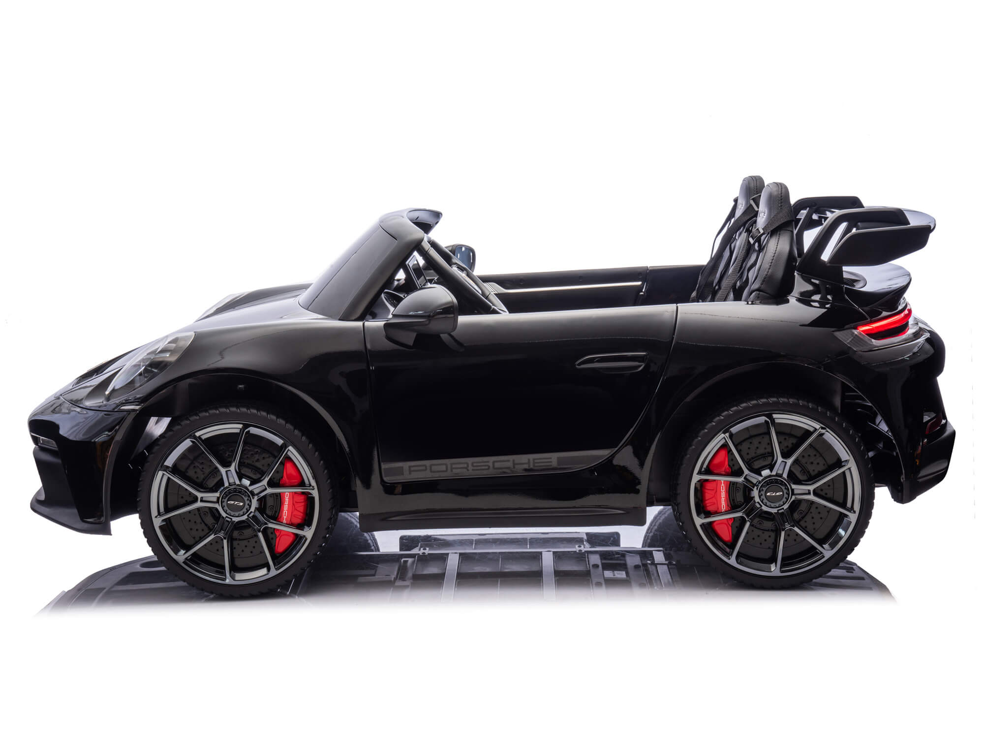 24V Porsche 911 GT3 Kids 2-Seater Ride On Car - Black