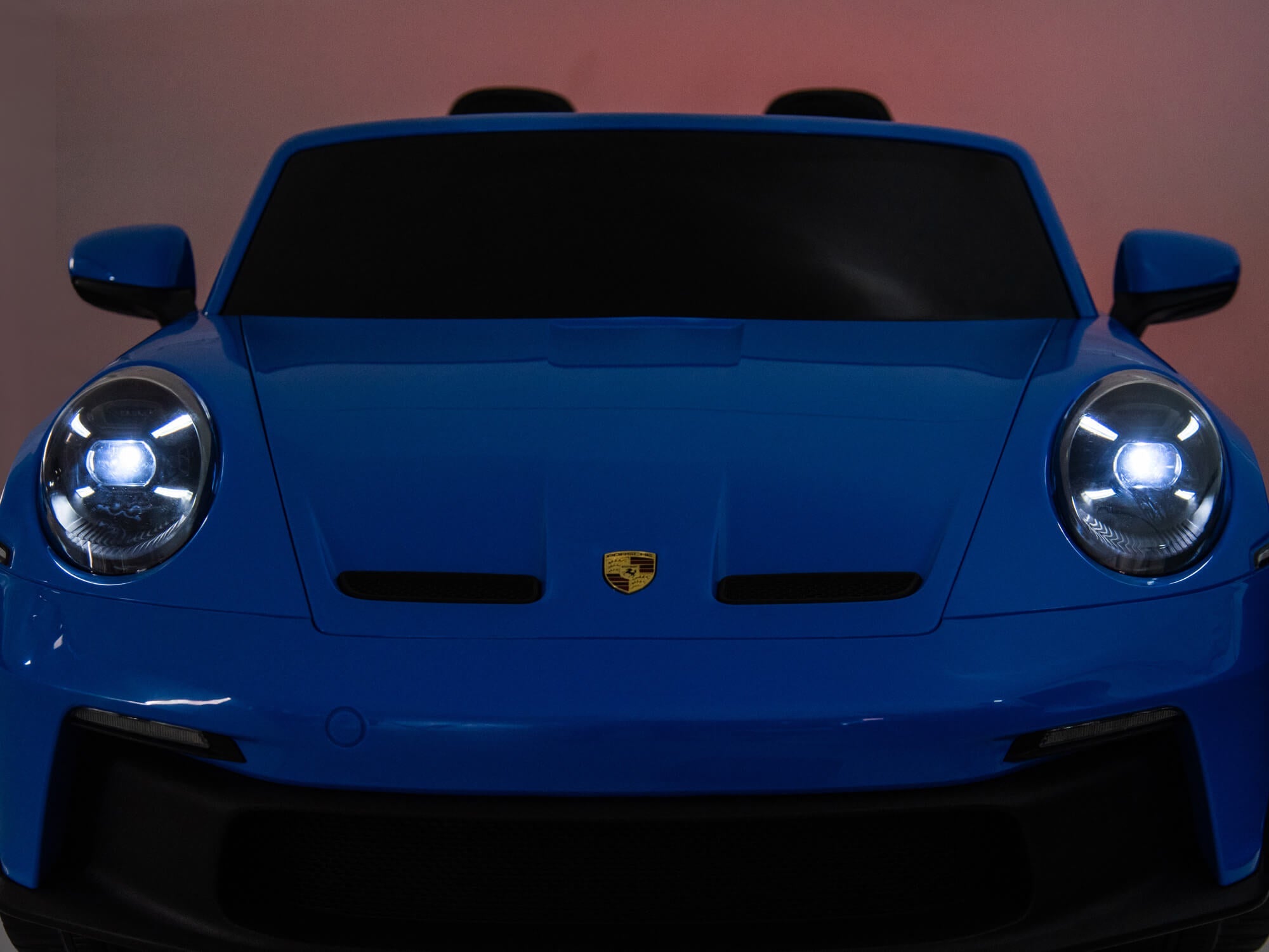 24V Porsche 911 GT3 Kids 2-Seater Ride On Car - Blue
