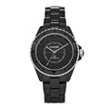 Stainless Steel Ceramic 38mm J12 Phantom Automatic Watch Black