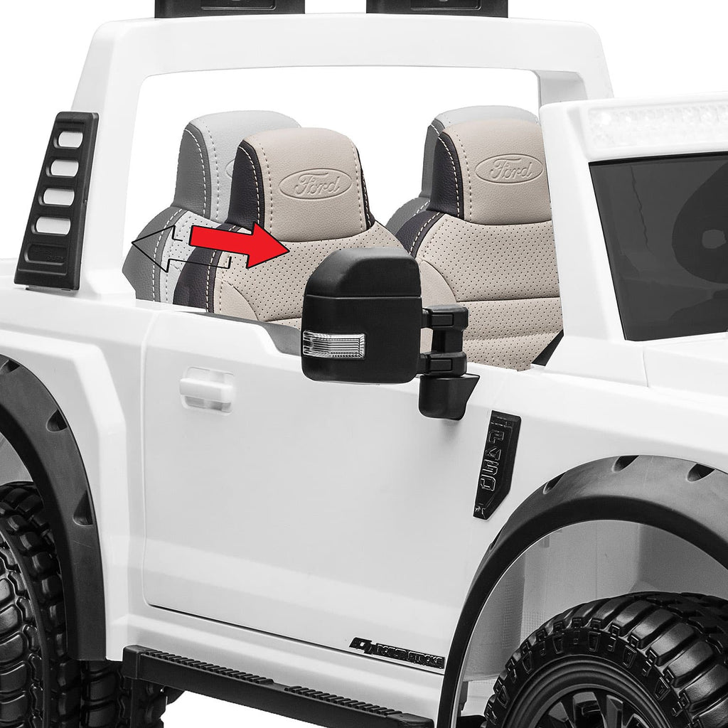 Ford F450 Custom Edition 24V Kids Ride-On Car Truck with R/C Parental Remote | Pink