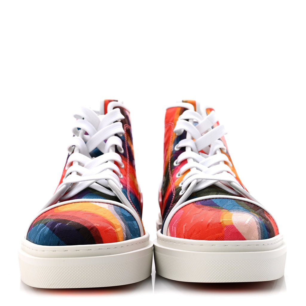 Canvas Nappa Mens Adolon High Top Sneakers 42.5 Multicolor