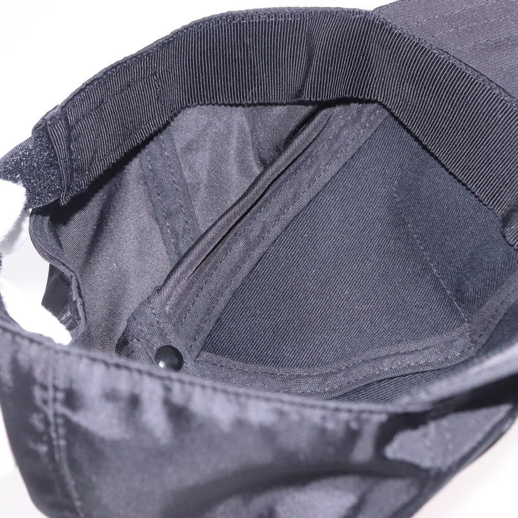 PRADA Cap Nylon Black White Auth ar14198