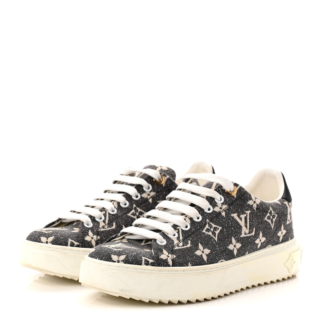 Denim Monogram Time Out Sneakers 39