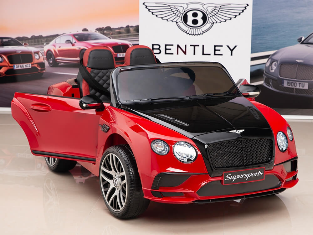 12V Bentley Continental Supersports Kids Electric Ride On Car with Remote - Red