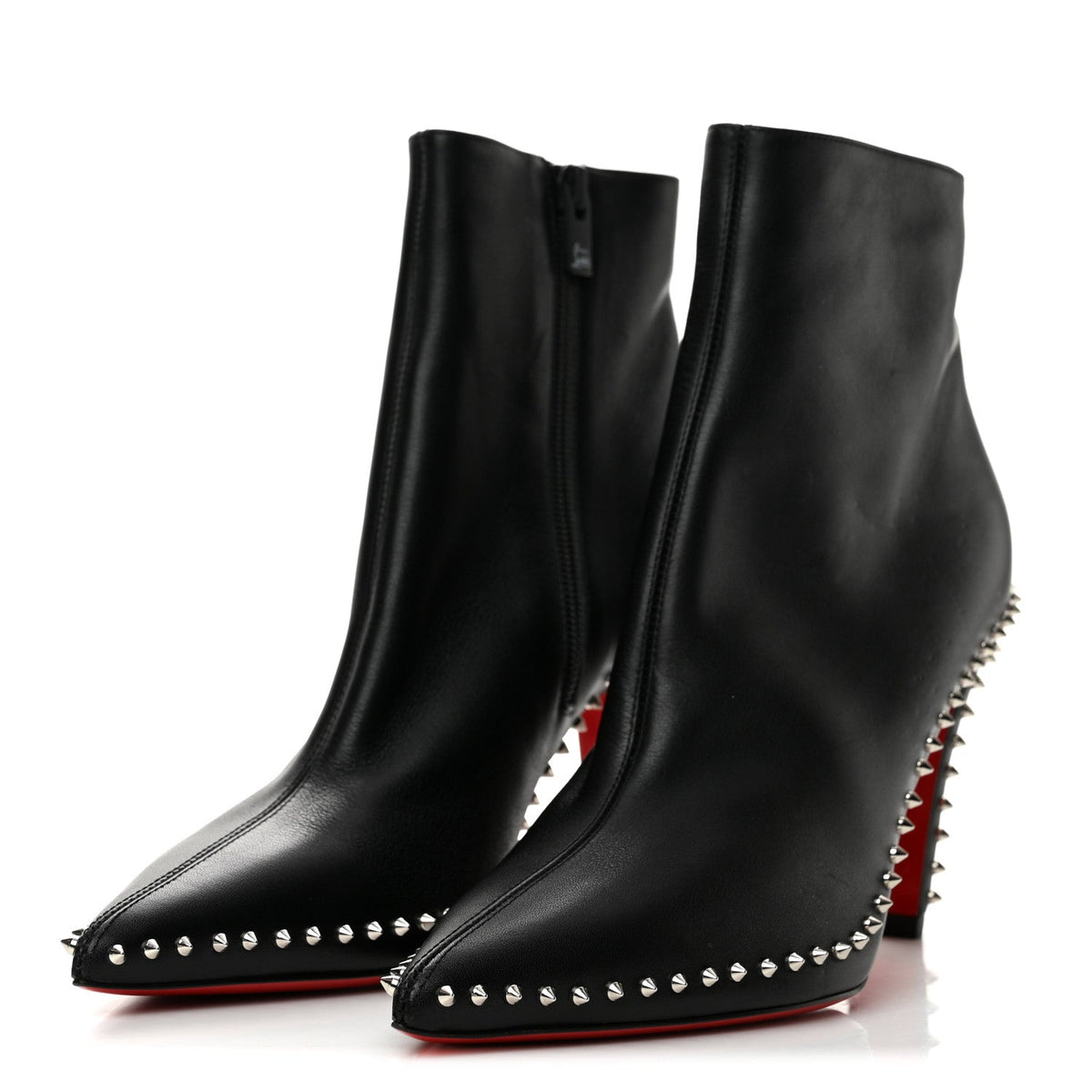 Calfskin Hongroise 85 Ankle Boots 38.5 Black