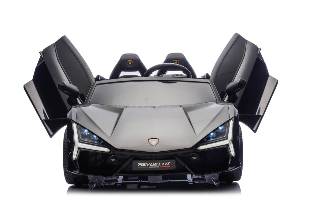 24V / 9 MPH Lamborghini Revuelto Two-Seater Kids Ride On Car – Black