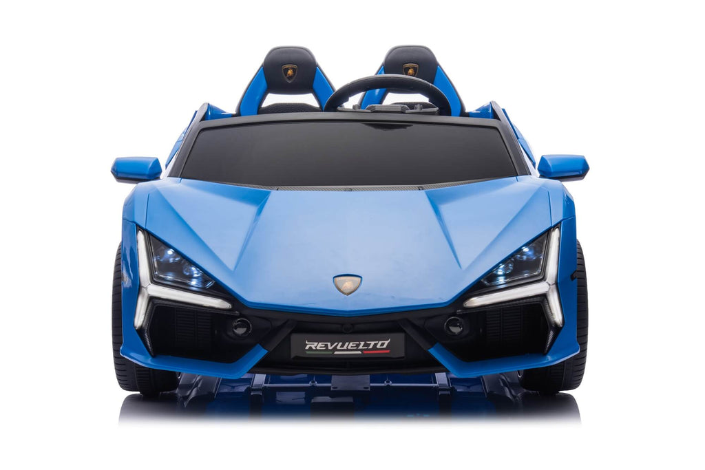 24V / 9 MPH Lamborghini Revuelto Two-Seater Kids Ride On Car – Blue