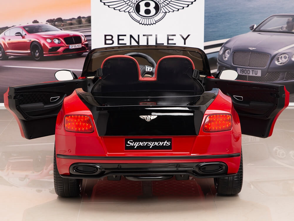 12V Bentley Continental Supersports Kids Electric Ride On Car with Remote - Red