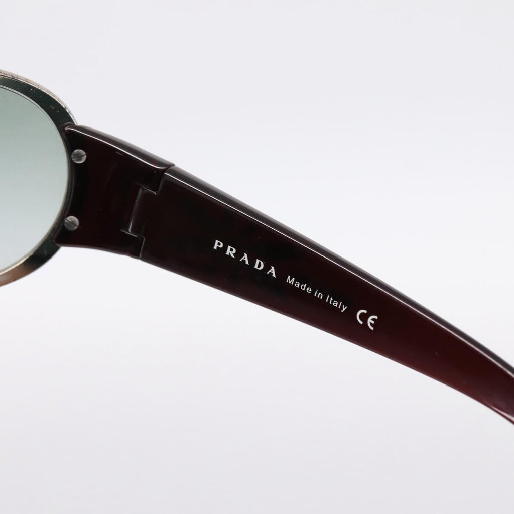 PRADA Sunglasses plastic Red Auth bs36966