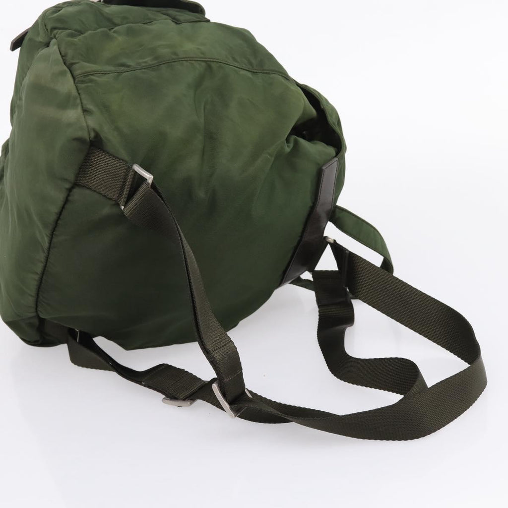 PRADA Backpack Nylon 3 Set Khaki Auth bs37426
