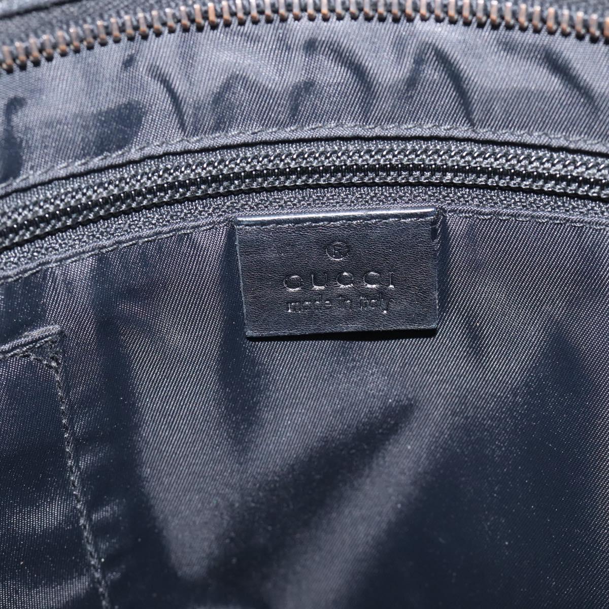 GUCCI GuccissimaGG Shoulder Bag Leather Black Silver 161822 Auth bs37902
