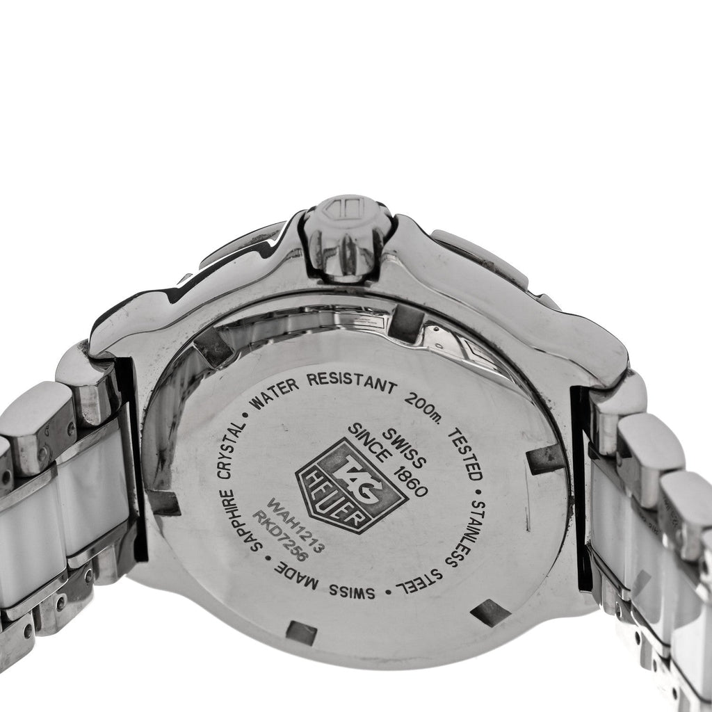 Stainless Steel Ceramic Diamond 34mm Formula 1 Quartz Watch White WAH1213