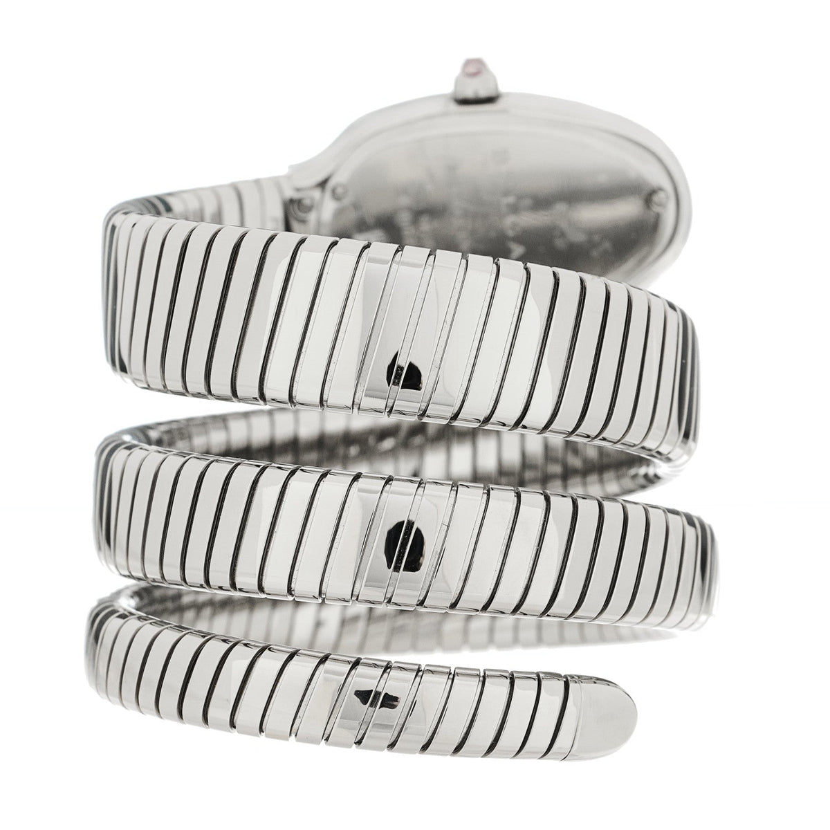 Stainless Steel 35mm Serpenti Tubogas Double Spiral Quartz Watch