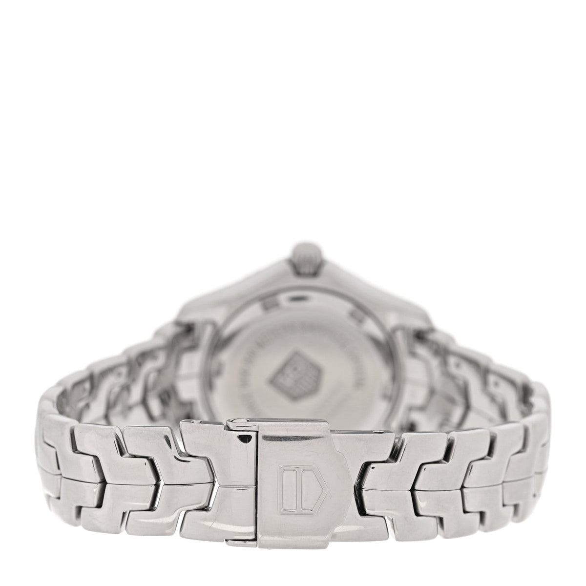 Stainless Steel Diamond Mother of Pearl 27mm Link Quartz Watch WJ1319