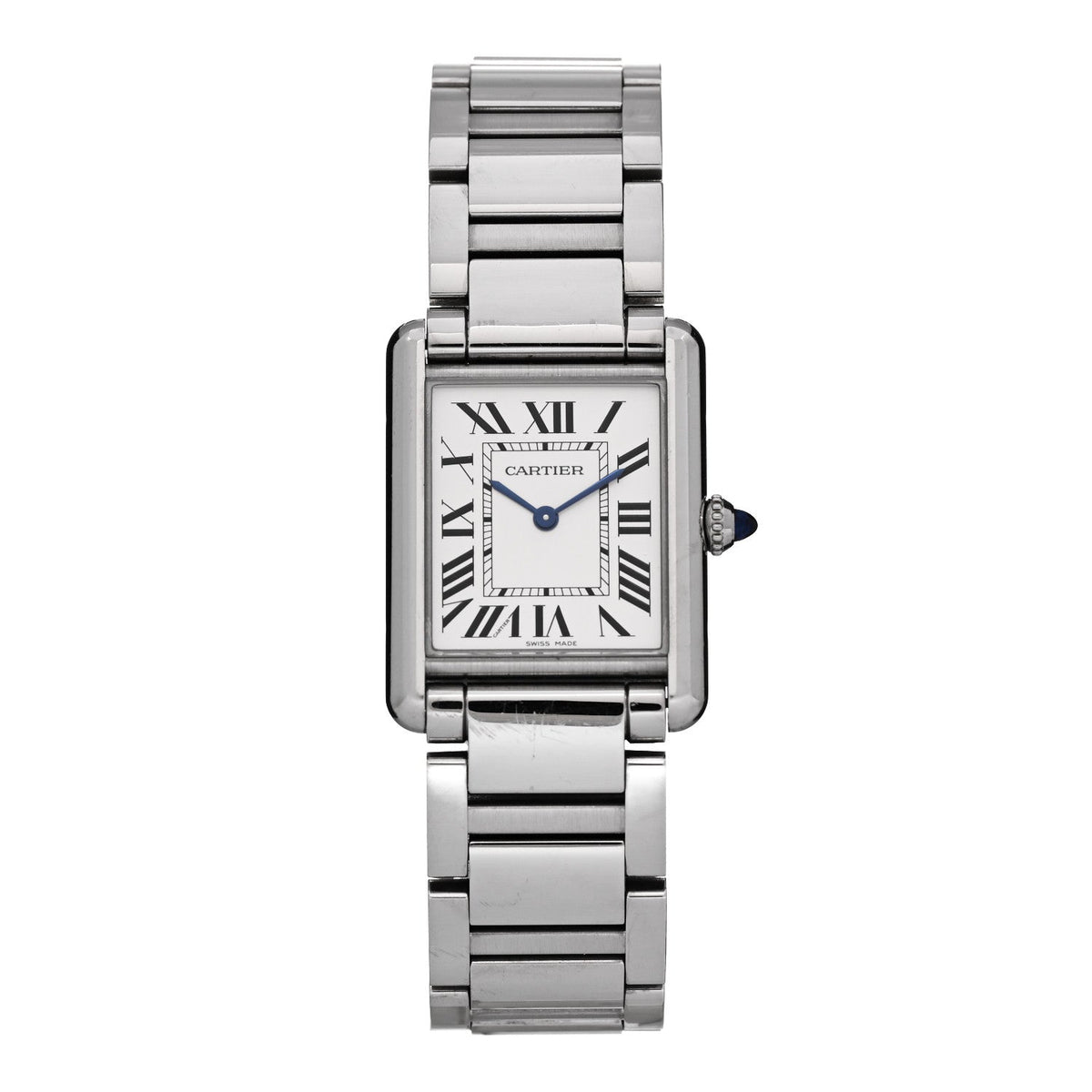 Stainless Steel 25mm Must de Cartier Tank Quartz Watch