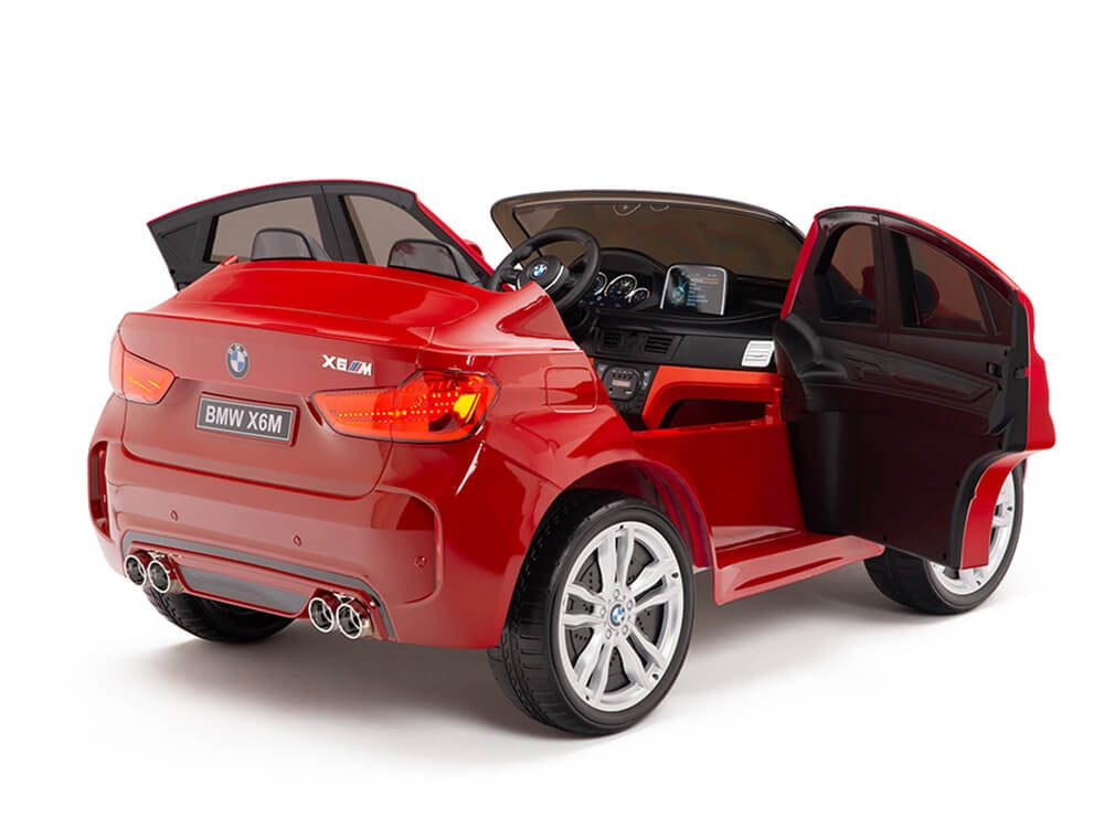 Two Seat BMW X6M Kids 12V Ride On Car with Remote - Red