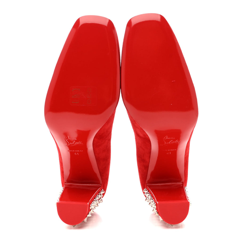 Veau Velours Donna Stud Spikes 85 Pumps 41 Loubi