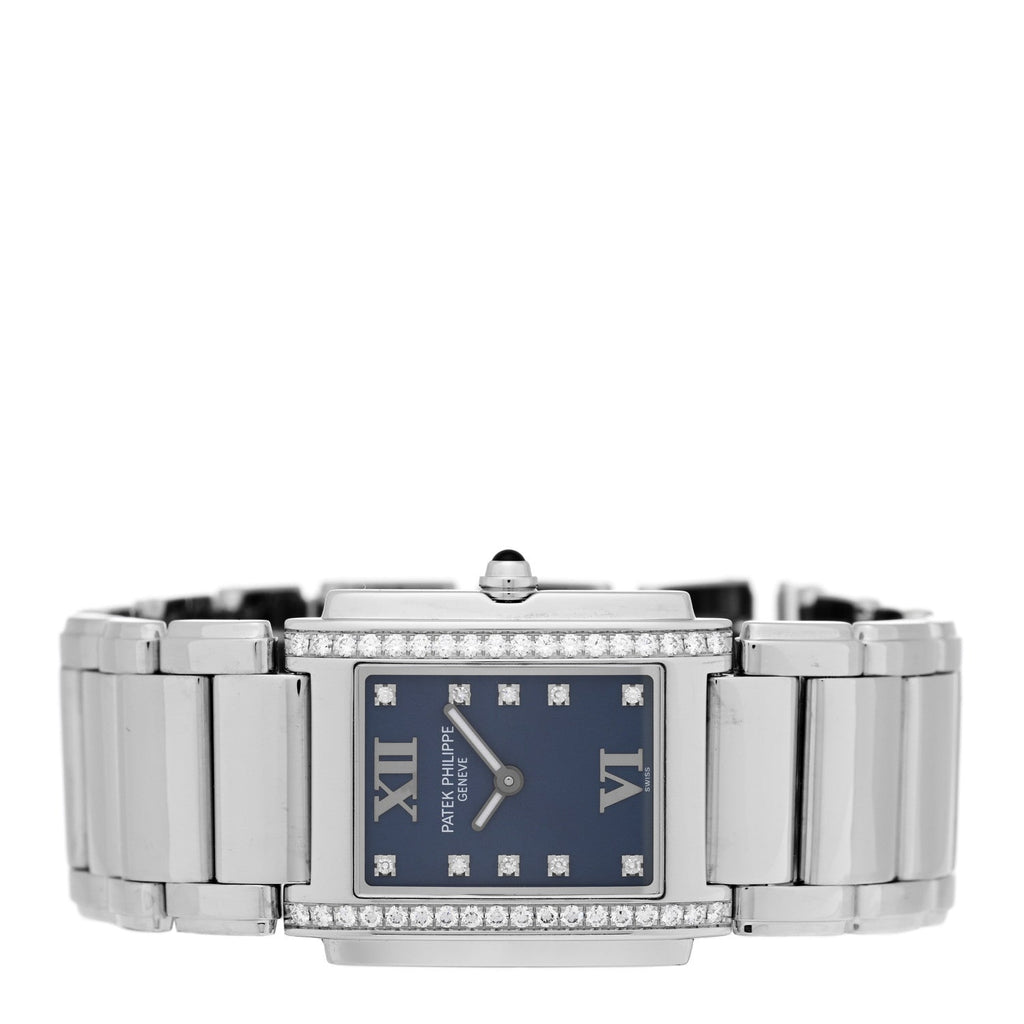 Stainless Steel Diamond 25mm Twenty-4 Quartz Watch Blue 4910/10A-012