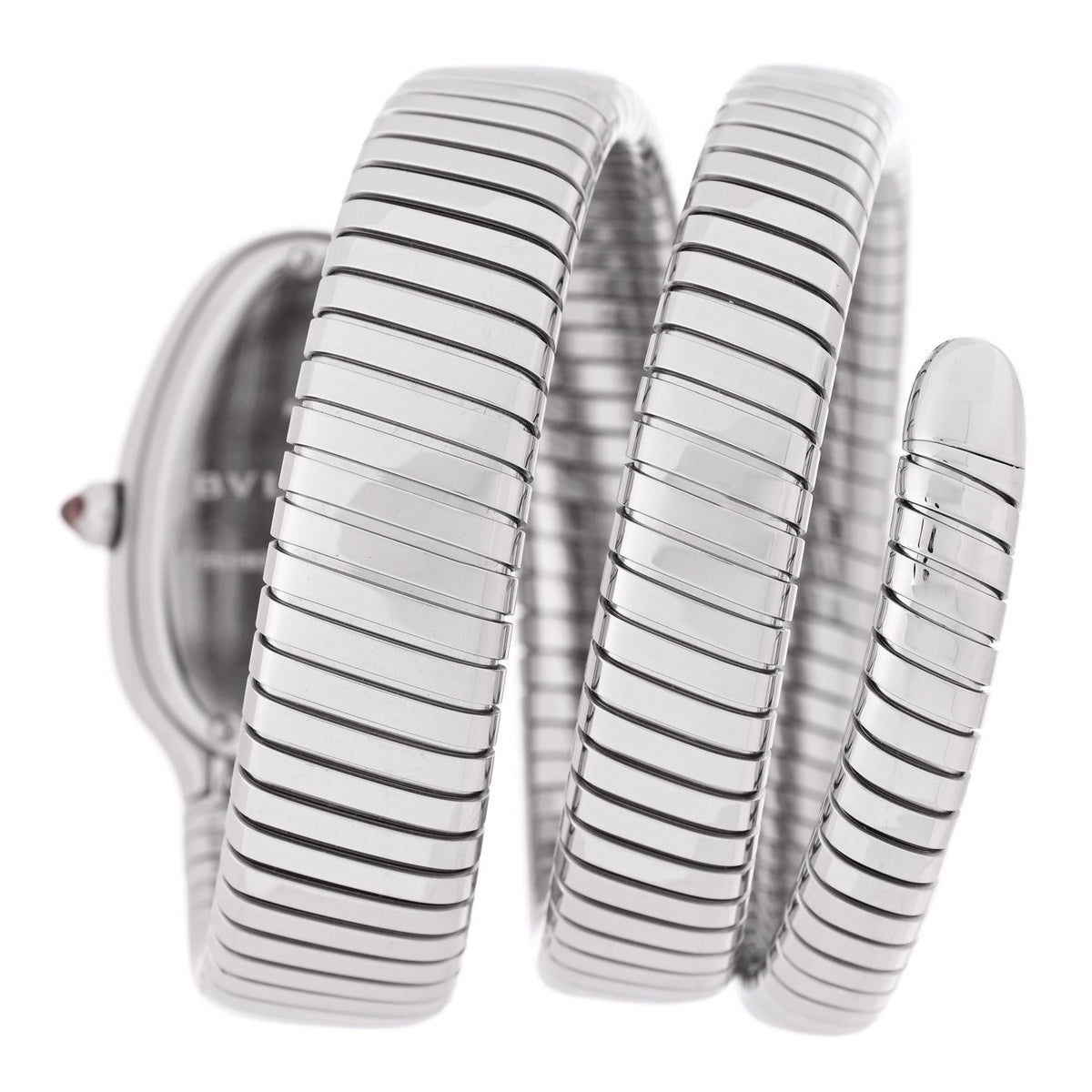 Stainless Steel 35mm Serpenti Tubogas Double Spiral Quartz Watch