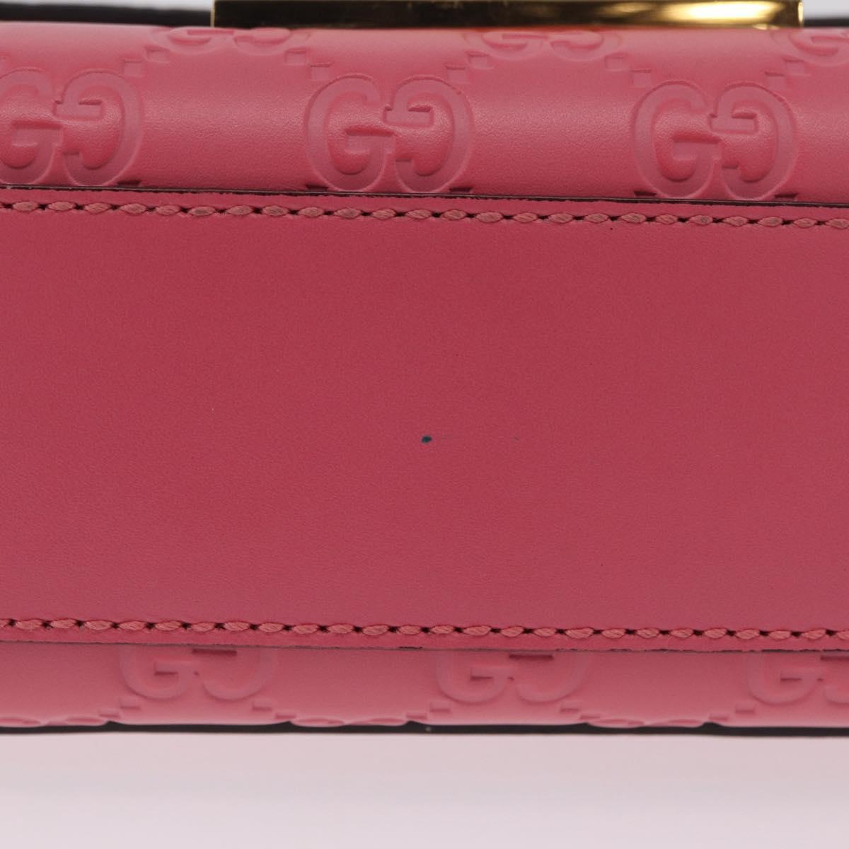 GUCCI GuccissimaGG Padlock Chain Shoulder Bag Leather 409487 Auth ep16719M