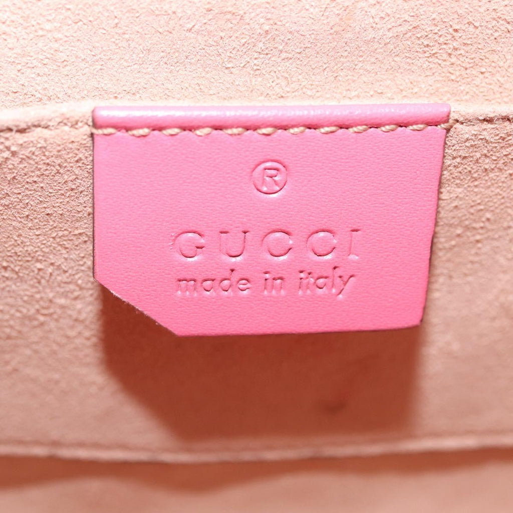 GUCCI GuccissimaGG Padlock Chain Shoulder Bag Leather 409487 Auth ep16719M