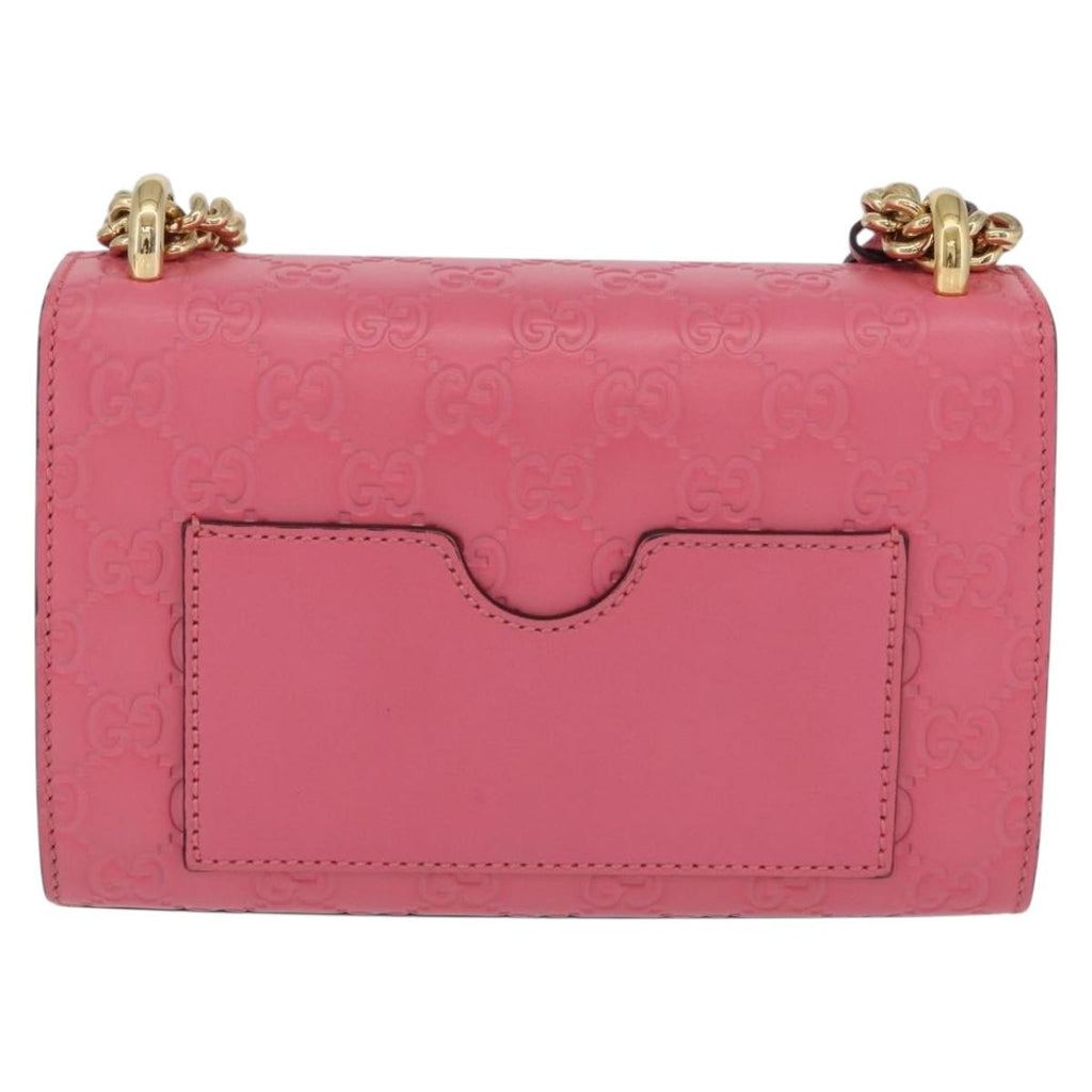 GUCCI GuccissimaGG Padlock Chain Shoulder Bag Leather 409487 Auth ep16719M