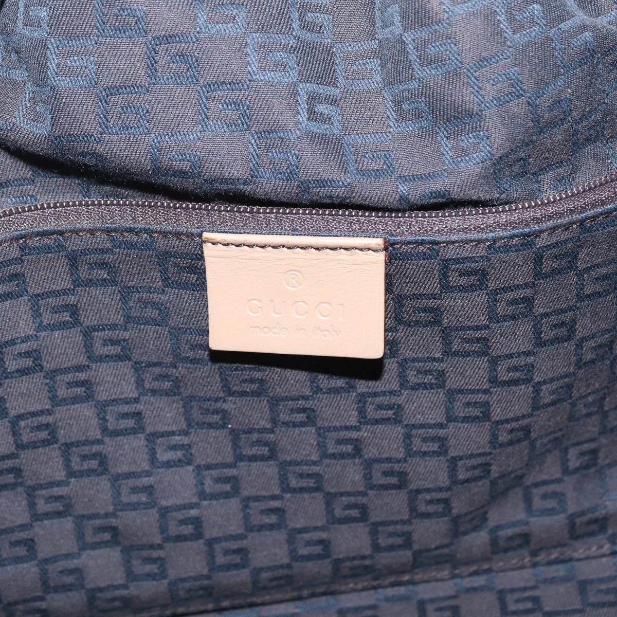 GUCCI Hand Bag Suede Beige 76554 Auth ep16831