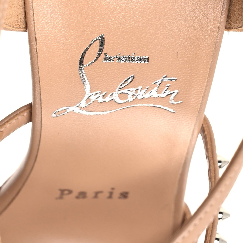 Nappa Studded Tatooshka 100 Pumps 38.5 Blush