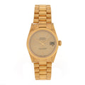 18K Yellow Gold 31mm Oyster Perpetual Datejust President Watch Champagne 78278