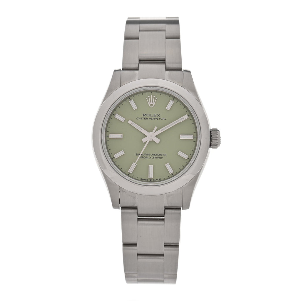 Stainless Steel 31mm Oyster Perpetual Watch Pistachio 277200