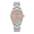 Stainless Steel 34mm Oyster Perpetual Air-King Precision Watch Pink 14010