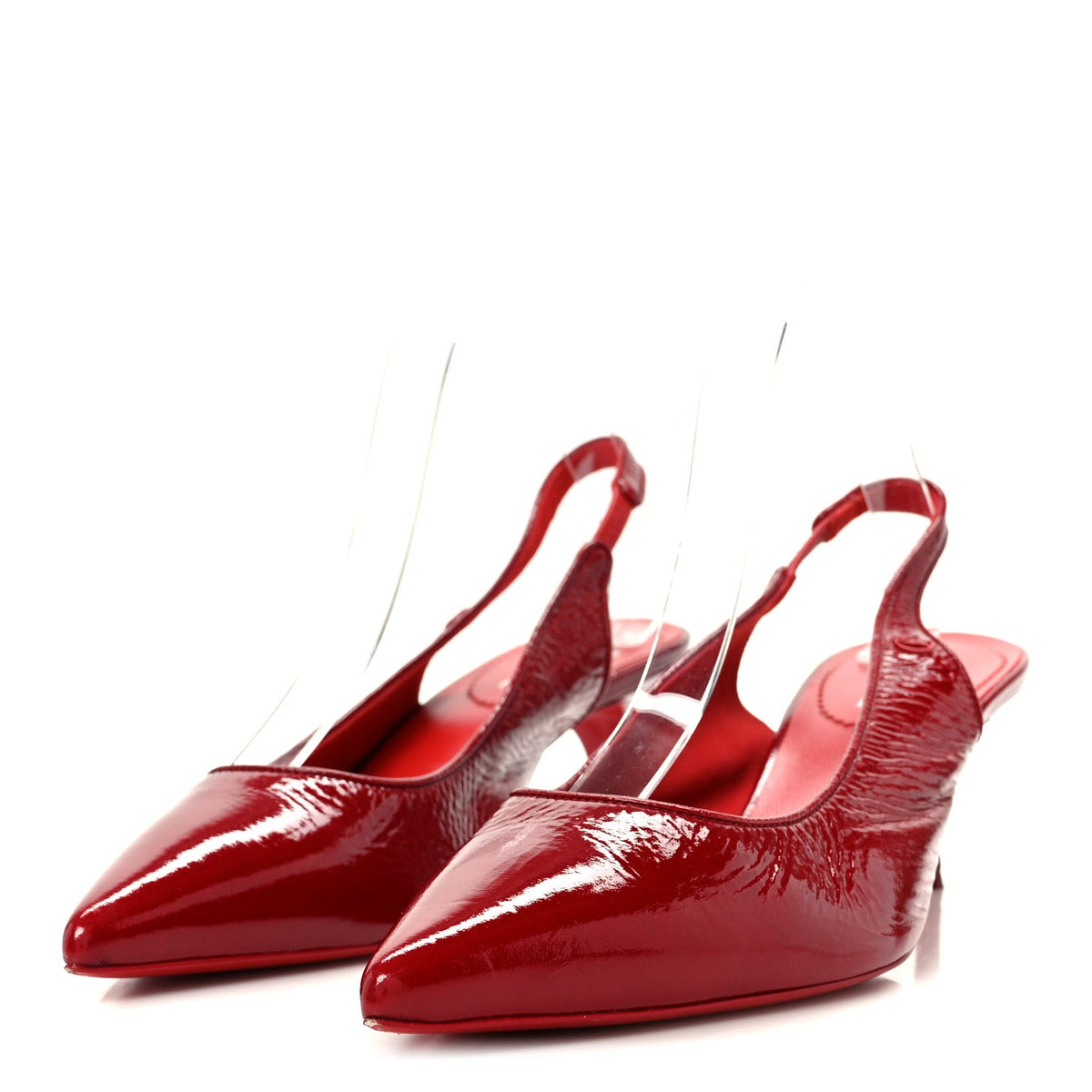 Patent Vogue Sporty Kate 55 Slingback 40.5 Loubi
