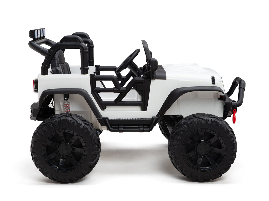 Nighthawk Kids 24V Battery Operated Ride On Truck With Remote - White